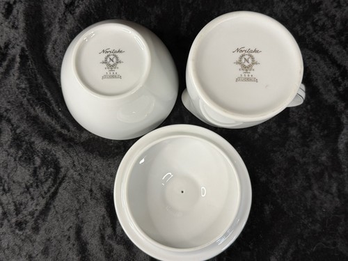 Noritake Japan 5594 SILVERDALE Creamer & Covered Sugar Bowl Set - Type #1 - Bild 4 von 5
