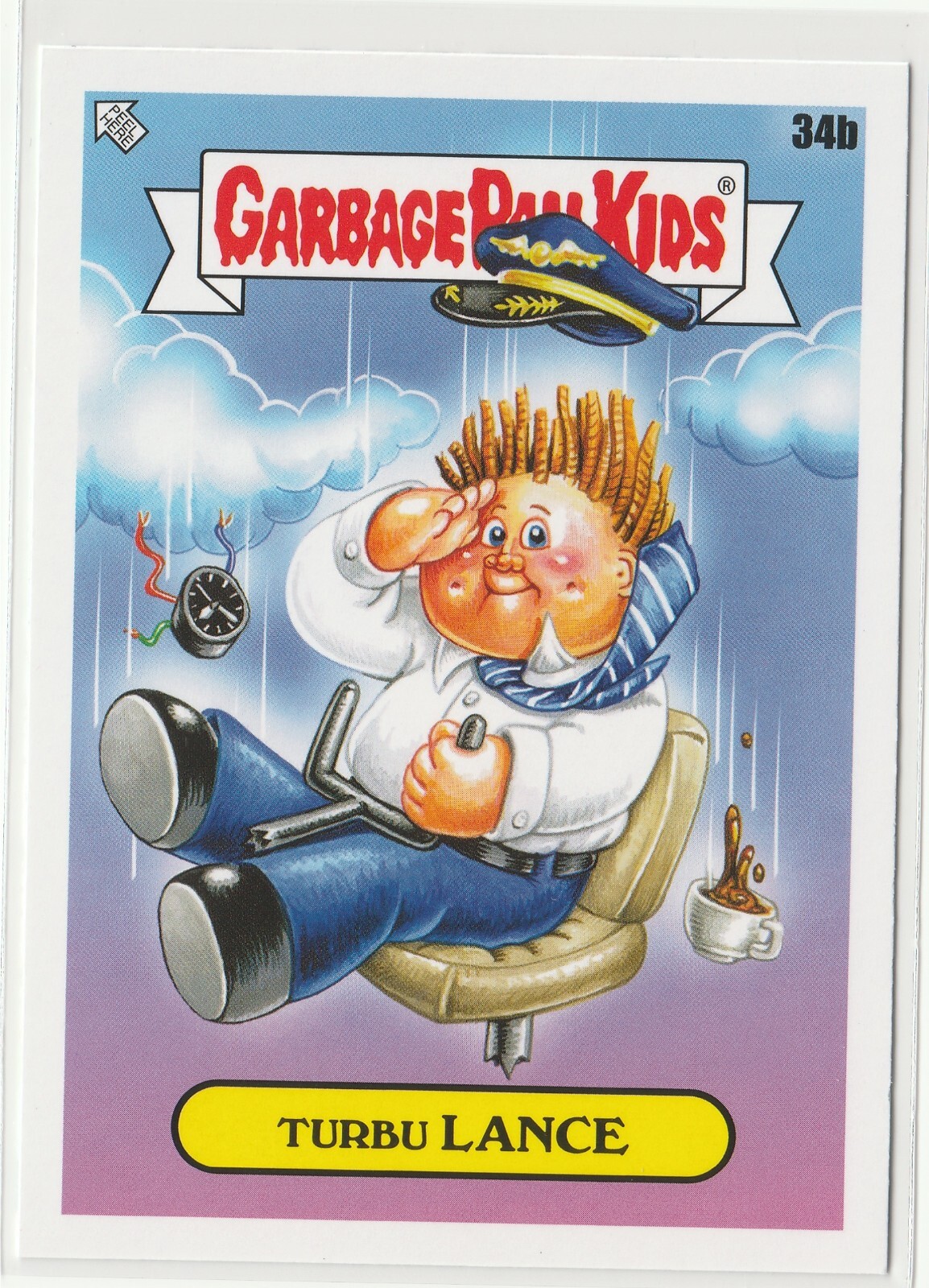 Turbu Lance #34b Garbage Pail Kids GPK 2021 Go On Vacation Sticker Card