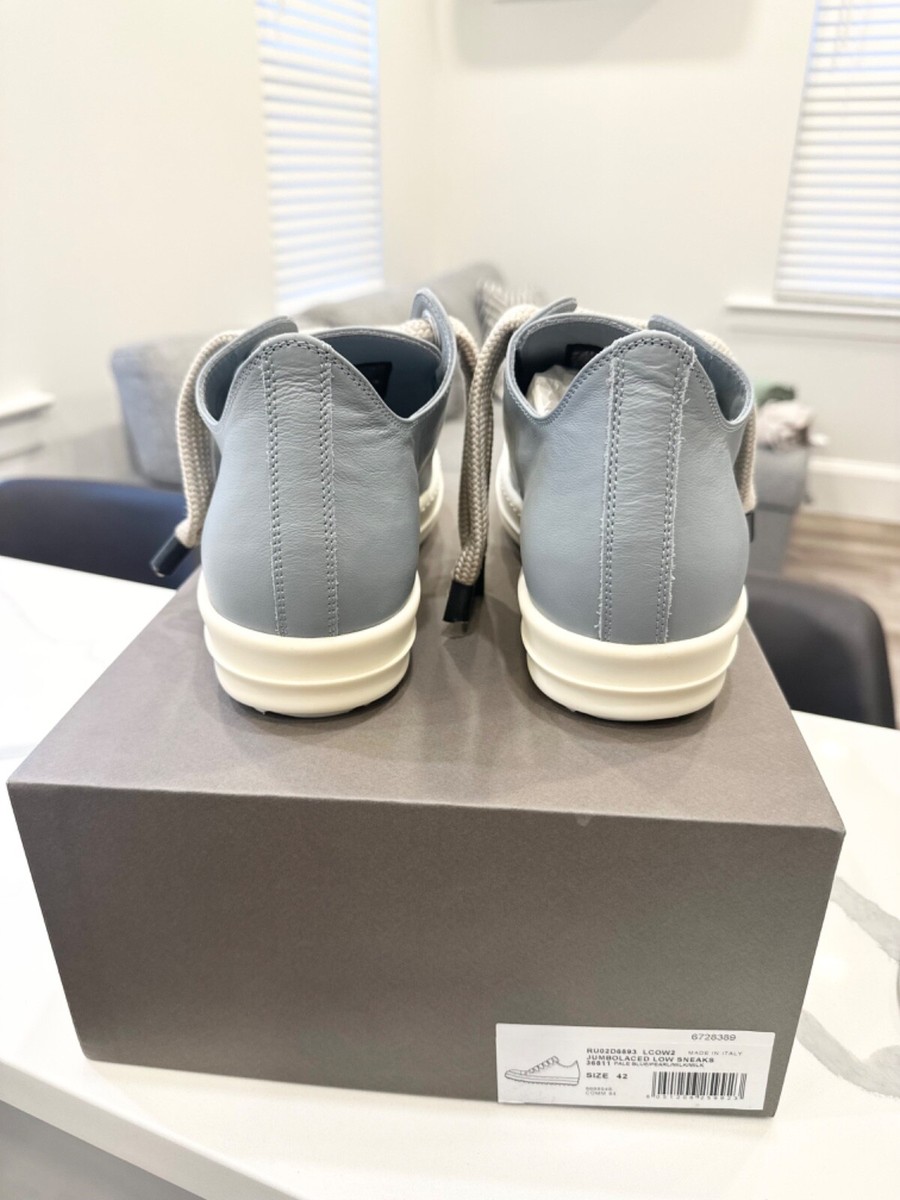 RICK OWENS RAMONE JUMBO LOW 'PALE BLUE' 42 | eBay