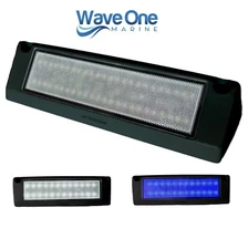 Wave One Marine 9" LED DUAL COLOR (Black) Porch Patio Angle Light | RV Trailer