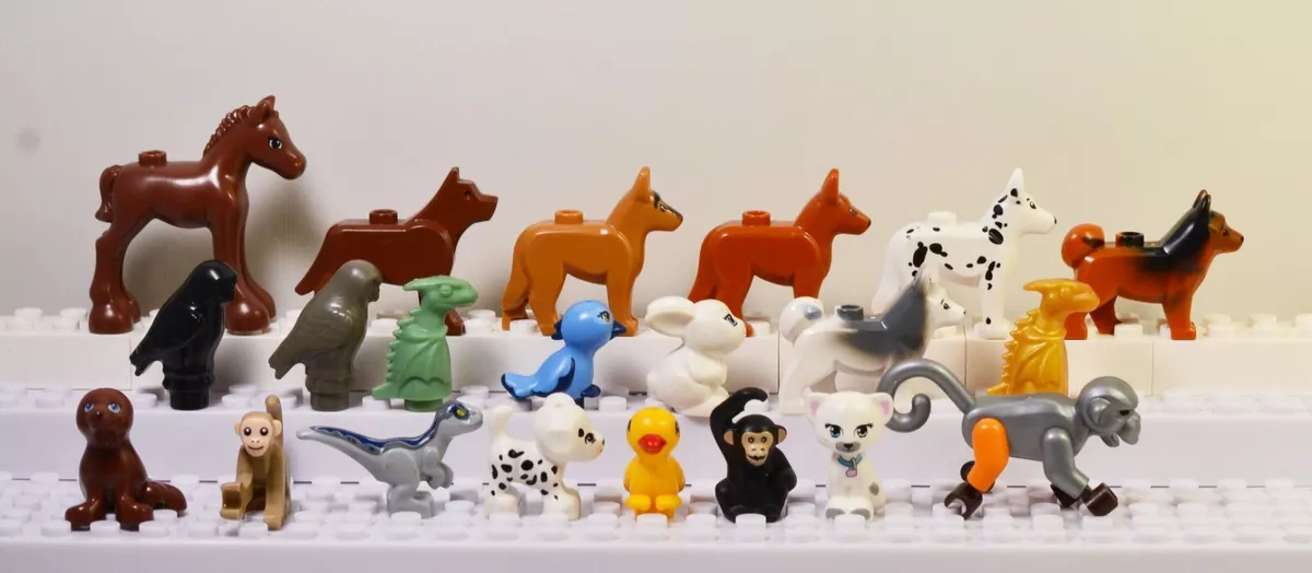 Lego Animal Figures Lot of 5 Random Blind Bag Bird Cat Dino Cute
