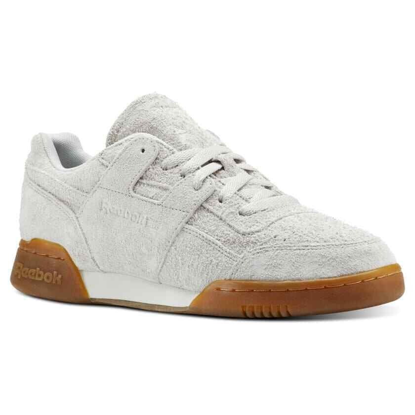 Reebok Workout Plus Suede Beige/Gum New Men's Shoes Size 8.5
