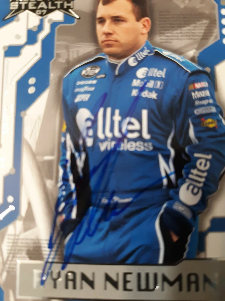 Ryan Newman Autograph Press Pass Stealth 2007 Card Alltel Wireless Nascar Mint - Image 2 of 4