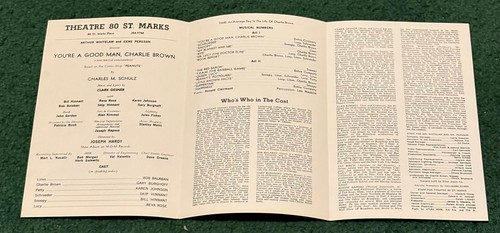 1966 You're a Good Man Charlie Brown Off Broadway "Playbill" - Picture 2 of 3