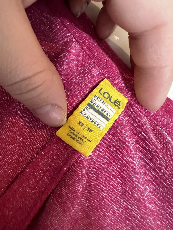 Спортивный топ Lole XS пуловер с длинным рукавом розовый с v-образным вырезом женский активный 1-1 - Изображение 4 из 4