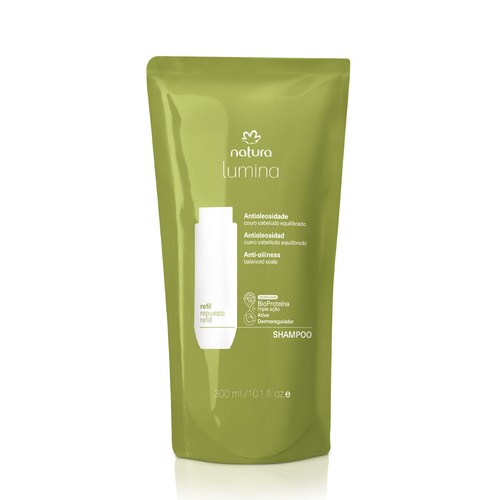 Natura - Lumina - Antioleosidade - Refill Shampoo Equilibrante 300Ml - 10.14FlOz - 第 1/3 張圖片