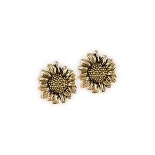 Sunflower Jewelry 14k Gold Handmade Sunflower Earrings SFTX1-EG