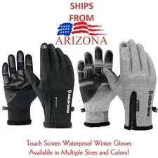 Winter Cycling Ski Outdoor Touch Screen Waterproof Unisex Gloves SHIPS ARIZONA!