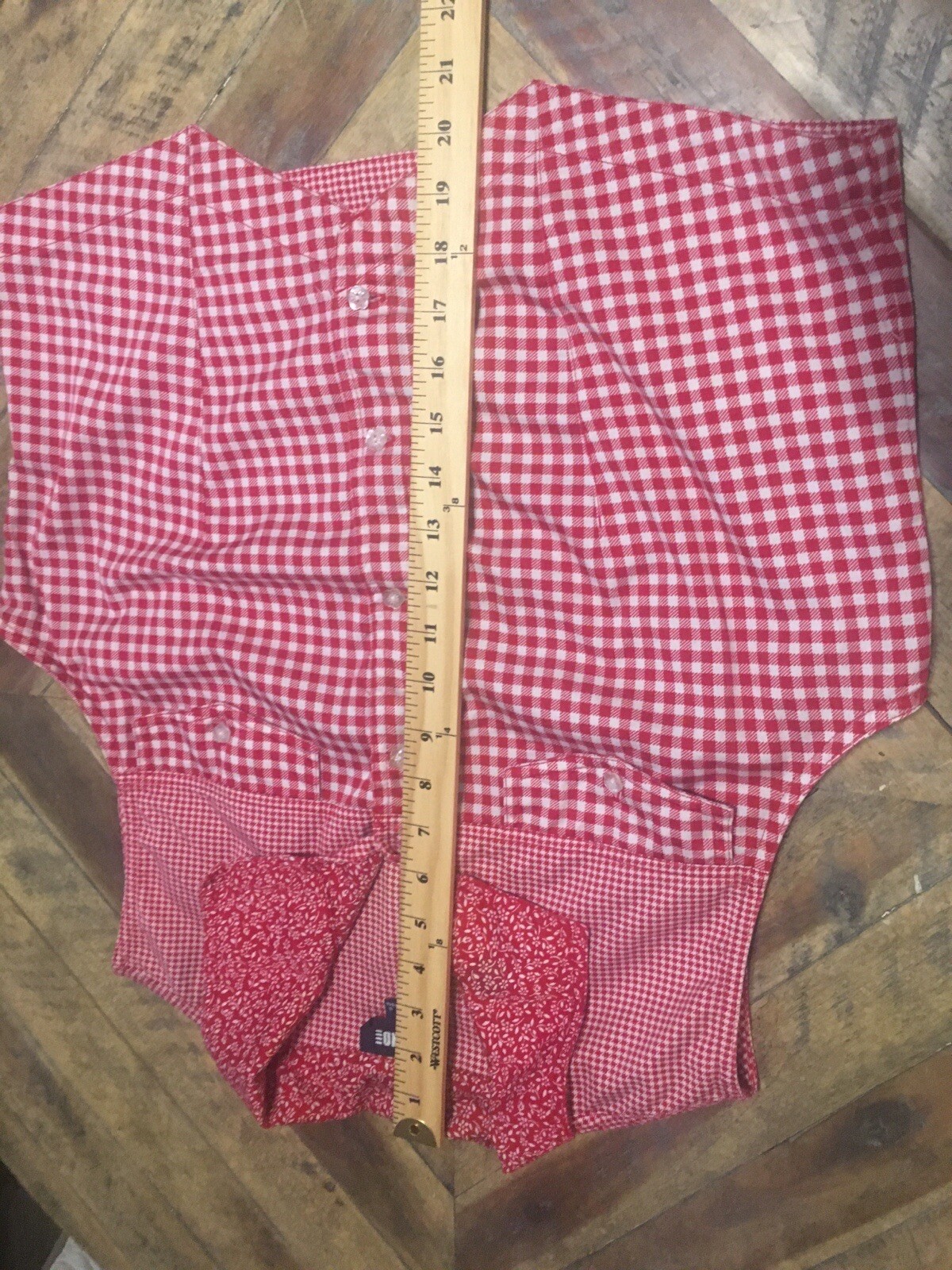 Vintage Gitano Gingham Button Down Top - image 4