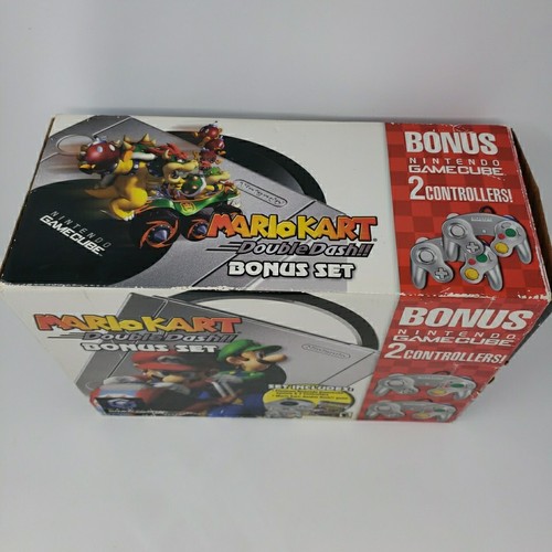 Nintendo Gamecube Platinum Mario Kart Double Dash Console Bundle - Authentic - Picture 3 of 24