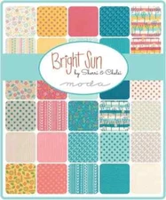 Moda Fabric Charm Pack - Bright Sun - Precut Cotton Squares - Quilting Fabric