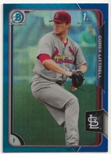 2015 Bowman Chrome Prospects Blue Corey Littrell /150 #BCP53