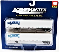 HO Scale Walthers SceneMaster 949-2463 MS Carriers 53' Stoughton Trailers 