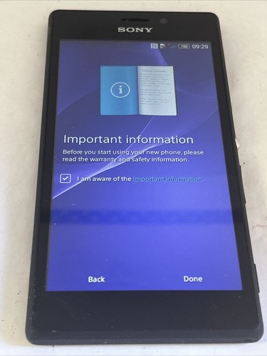 Sony XPERIA M2 Aqua D2403 - 8 GB - Negro (O2) Usado - D064 - Imagen 2 de 8