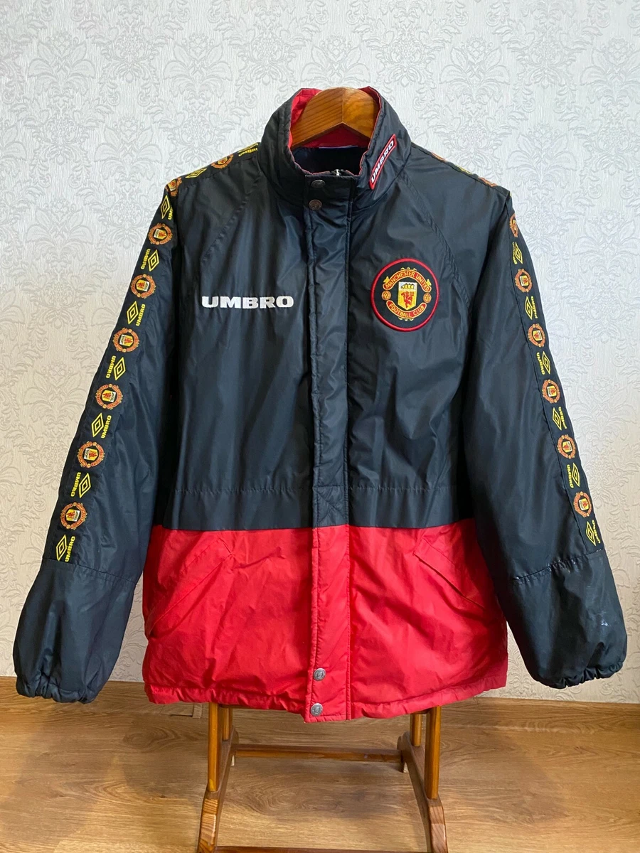 tieners En opgraven Manchester United 1997 1998 Umbro Sharp Bench Coat Jacket vintage 1990s  Size L | eBay