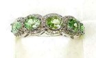 HSN Colleen Lopez 14K Gold Plated Sterling Green Spinel & White Topaz Ring Size7 — photo 2