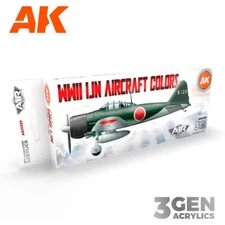 AK Interactive: WWII IJN Aircraft Colors - Acrylic Paint Set - AK11737