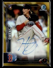 2016 Bowman Chrome Henry Owens Rookie Gold Refractor Autograph 46/50 Y2817
