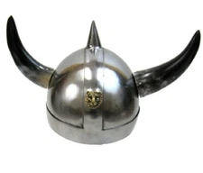 Amazing Quality Premium Viking Horn Helmet Medieval Armory Roman Greek & Spartan