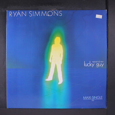 RYAN SIMMONS: lucky guy (3 mixes) HANSA 12'' Single 45 RPM Germany