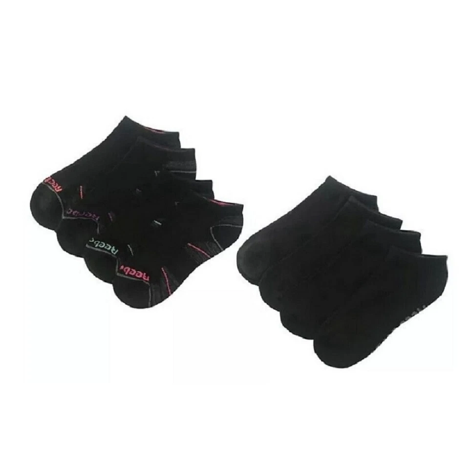 Calcetines Reebok Damas Talla 4-10 Cojín Corte Bajo Rendimiento Entrenamiento Par de 8 Foto 2 de 4