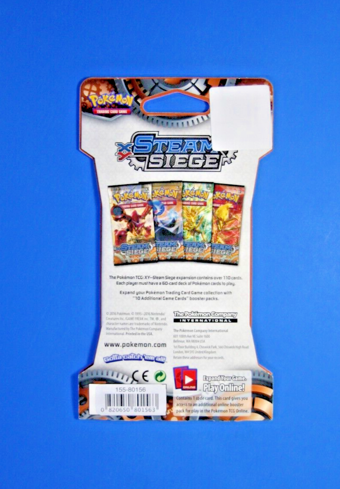 Pokémon TCG XY Steam Siege Booster Pack (1 Pack) - Factory Sealed