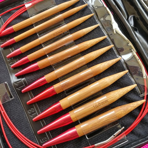 Juego de agujas de bambú carbonizadas desmontables para cambiar cuerda agujas de tejer circulares - Imagen 9 de 13