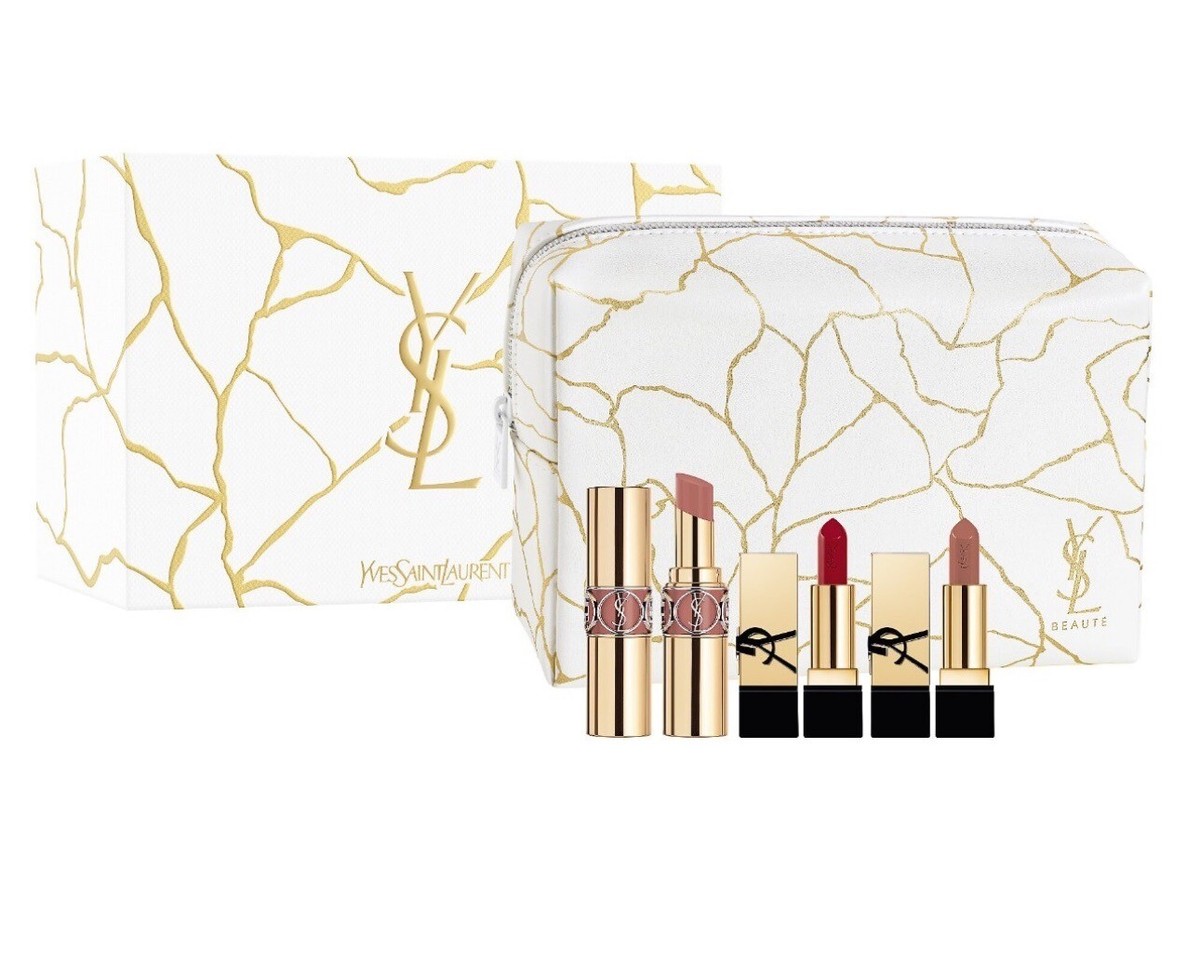 Yves Saint Laurent OR ROUGE 4点セット Yves Saint Laurent Best of YSL Rouge Pur Couture Lipstick