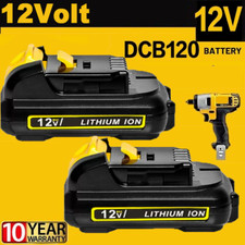 2Pcs 12V 3.0Ah Li-ion Battery For Dewalt DCB120 DCB127 DCD710 DCF815 DCD710S2