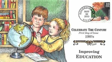 3191E 33c Celebrate Century, 1990-99, Improving Education Collins H/P [354337]
