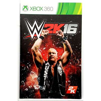 (Manual Only) WWE 2K16 Microsoft Xbox 360 Pristine Authentic Instruction Booklet