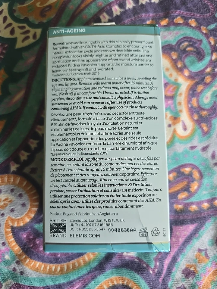 Elemis Pro-Collagen Tri-Acid Peeling 30 ml / 1 fl. oz Nuevo en Caja Foto 3 de 4