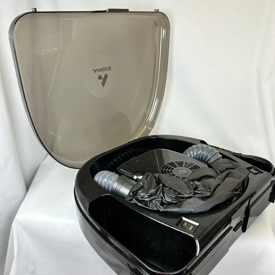 Andis Professional Bonnet Hair Dryer Model BD 500 Watt Black with Sponge Rollers - Image 2 of 4