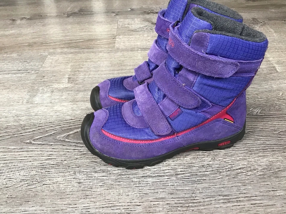 Botas de Invierno Impermeables KEEN Trezzo Niña Juvenil Talla 4 Gamuza Cuero Púrpura Foto 4 de 4