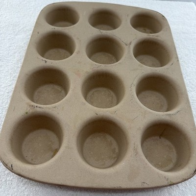 PAMPERED CHEF Heritage Stoneware Collection, Muffin Cupcake Pan, 11  X 15 