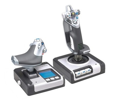 Logitech Saitek X52 G Pro Flight Control Simulator System Black 945-000025
