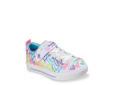 Girl's Shoes Skechers Twinkle Toes x JGoldcrown Twinkle Sparks Love Medley Light