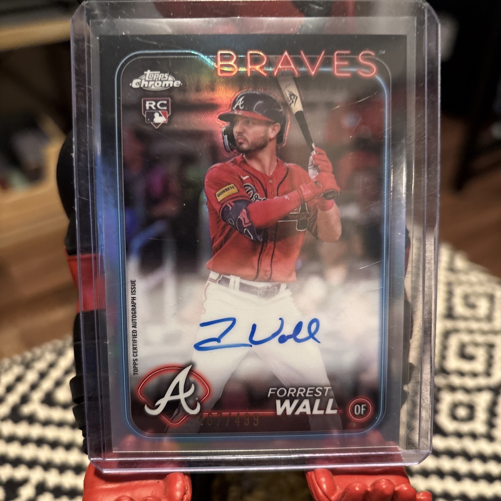 2024 Topps Chrome - Autographs Forrest Wall #RA-FW Refractor /499 (AU, RC)