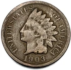 1903 Indian Head Cent Penny Good Condition 1c One Cent US Coin- 0823