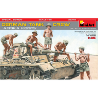 German Tank Crew Afrika Korps Kit 1:35 Miniart Kit Figure Militari -D- Neues Mod
