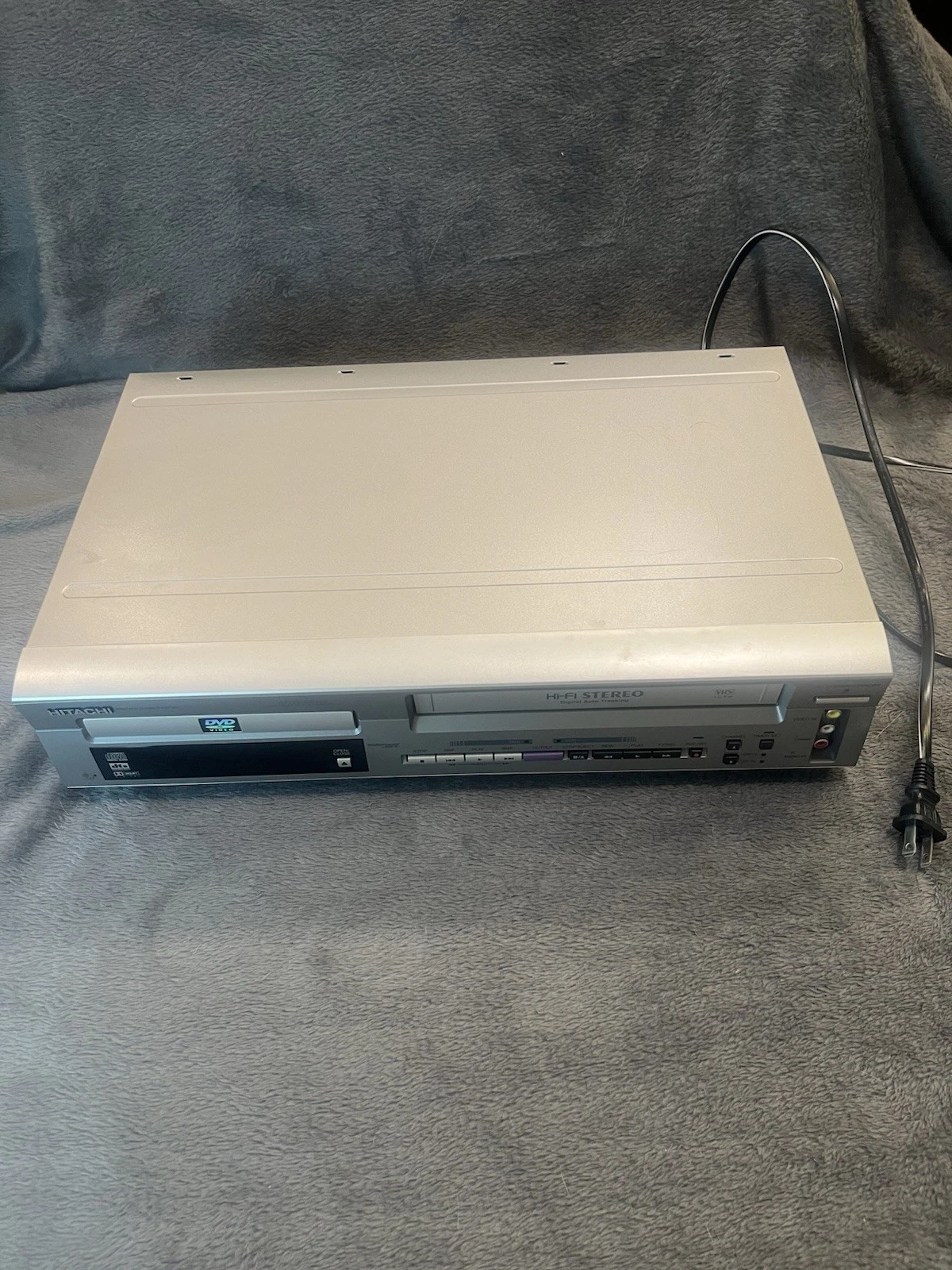 Hitachi DV-PF2U DVD VCR Combo Player VHS Recorder Hi-Fi Stereo Tested