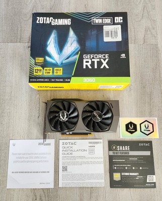 ZOTAC GAMING GeForce RTX 3060 Twin Edge OC 12GB GDDR6 Graphics Card GPU