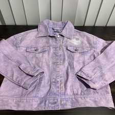 Jack Skellington Denim Jacket Kids 7-8 Purple Tie Dye Nightmare Before Xmas
