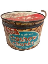 Vintage Tom Scott Fisher Nut Company Cashew Tin