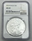 2014 Silver Eagle $1 MS 69