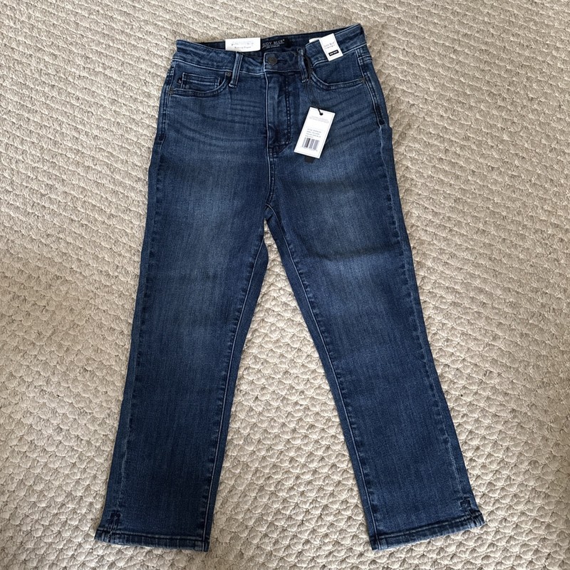 Judy Blue 78119 Capri Jeans Dark Wash High Waist 5/27 NWT