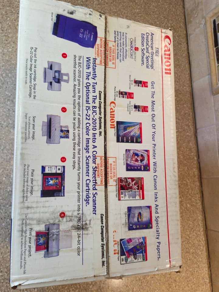 Vtg Canon BJC-2010 Color Bubble Jet Printer Brand New Open Box - Image 4 of 4