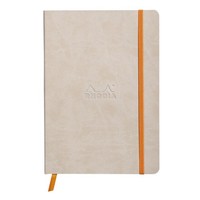 Rhodiarama Flexibles Notizbuch A5 80 Blatt Dot-Lineatur, Beige 90G, Mit Gum ...