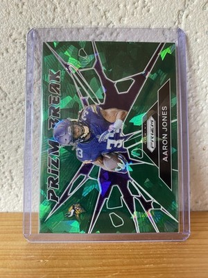 2024 Panini Prizm - Prizm Break Aaron Jones #6 Green Ice Prizm Vikings