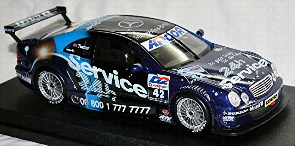 Mercedes Benz CLK-DTM 2001 #42 Turner 24h Servizio 1:18 Maisto 38888 - Immagine 3 di 4